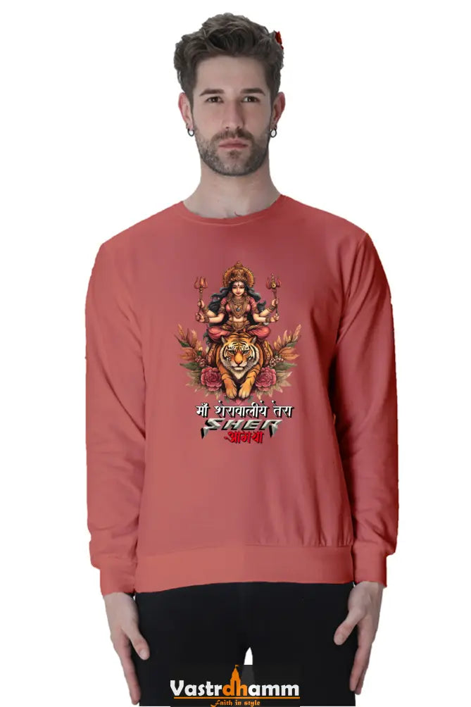 Durga Warrior Spirit Sweatshirt T-Shirts for Men Vastrdhamm