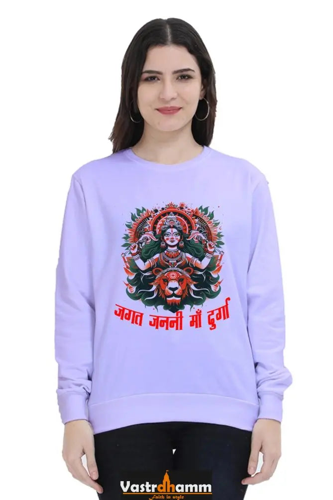 Durga Warrior SpiritSweatshirt T-Shirts for Women Vastrdhamm