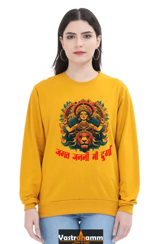 Durga Warrior SpiritSweatshirt T-Shirts for Women Vastrdhamm