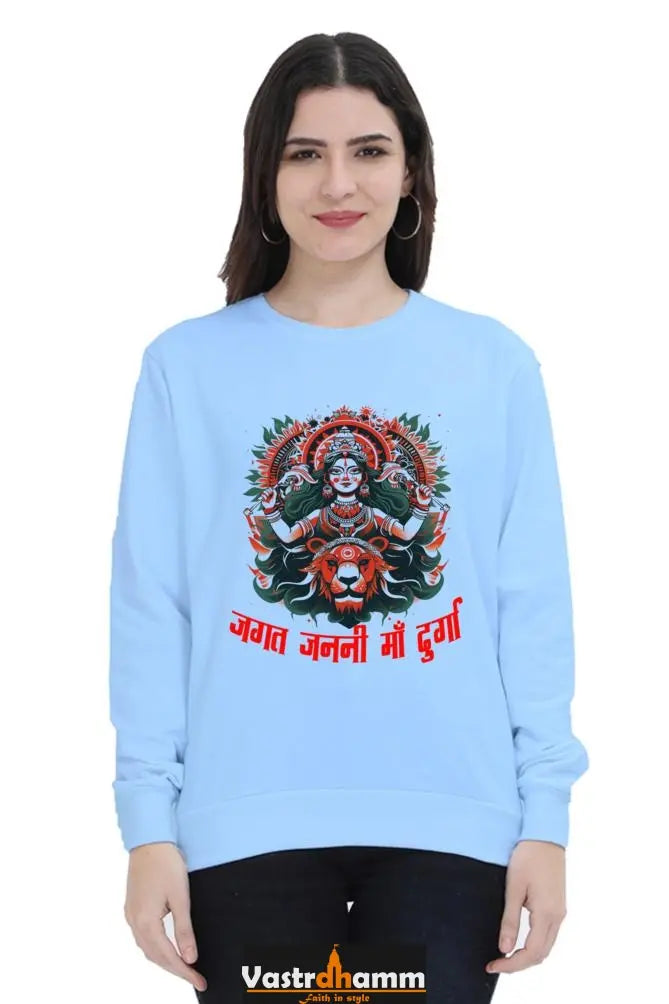 Durga Warrior SpiritSweatshirt T-Shirts for Women Vastrdhamm