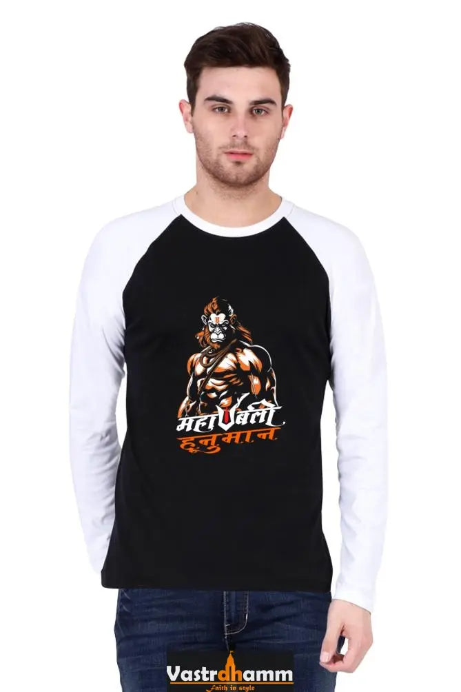 Epic Hanuman Ji Raglan T-shirt Vastrdhamm