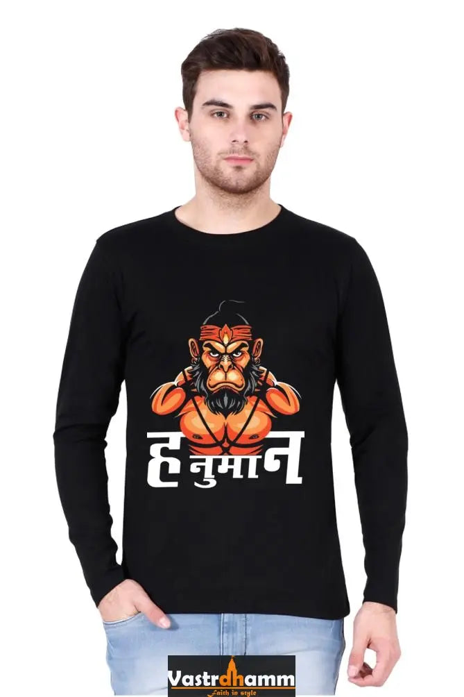 Fearsome Hanuman Ji Round Neck Full Sleeve Vastrdhamm