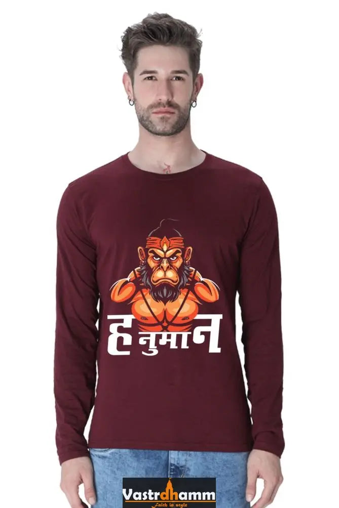 Fearsome Hanuman Ji Round Neck Full Sleeve Vastrdhamm