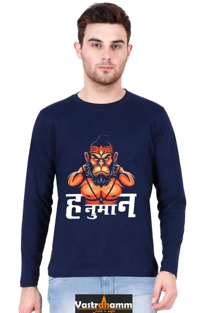 Fearsome Hanuman Ji Round Neck Full Sleeve Vastrdhamm