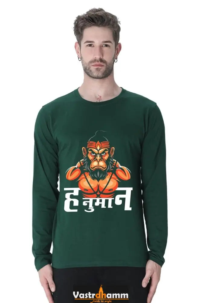 Fearsome Hanuman Ji Round Neck Full Sleeve Vastrdhamm