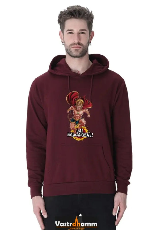 Fierce Hanuman Ji Hoodie Sweatshirt Vastrdhamm