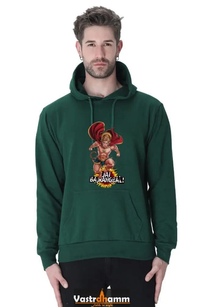 Fierce Hanuman Ji Hoodie Sweatshirt Vastrdhamm