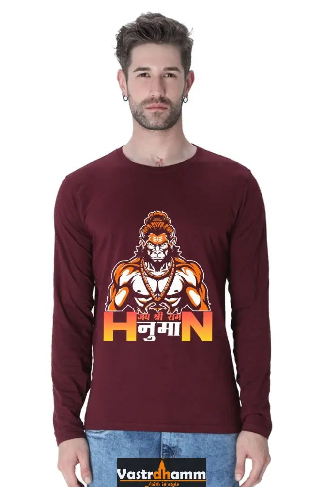 Fierce Hanuman Ji Round Neck Full Sleeve Vastrdhamm