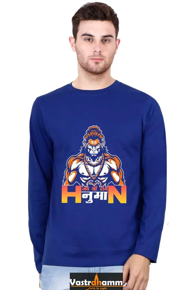 Fierce Hanuman Ji Round Neck Full Sleeve Vastrdhamm