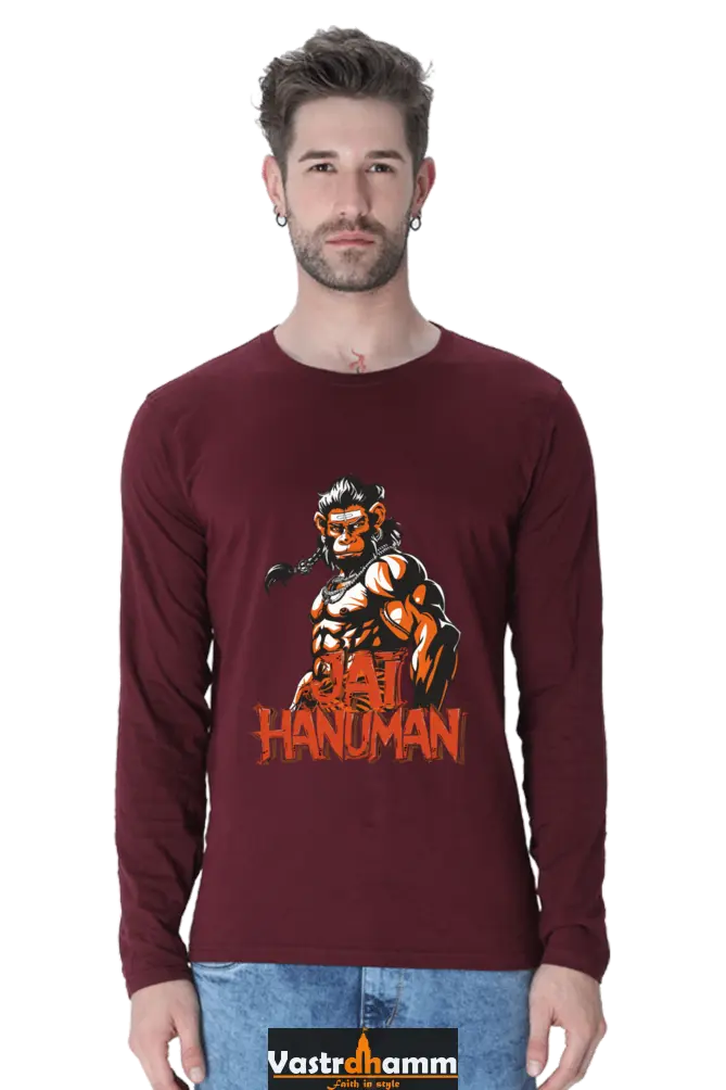 Fierce Hanuman Ji Round Neck Full Sleeve Vastrdhamm