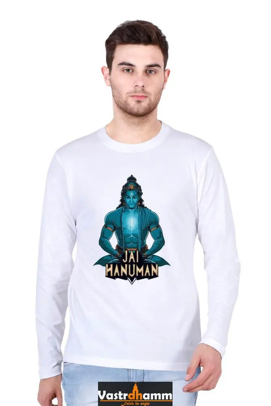 Fortitudinous Hanuman Ji Round Neck Full Sleeve Vastrdhamm