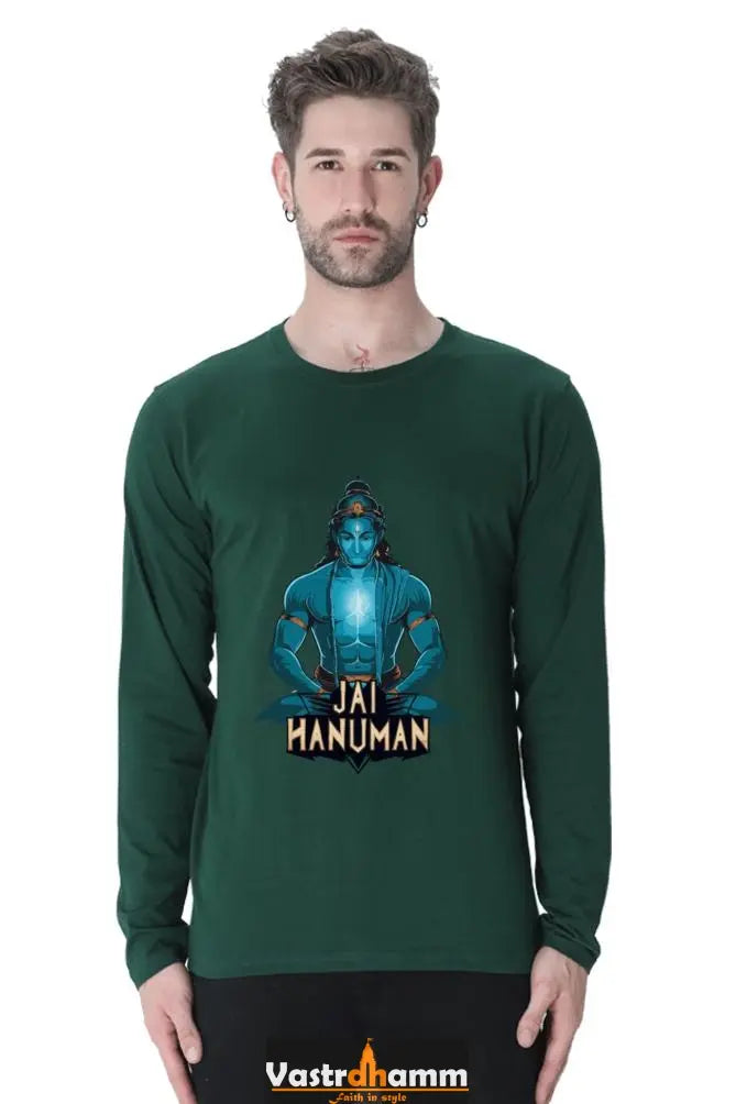 Fortitudinous Hanuman Ji Round Neck Full Sleeve Vastrdhamm