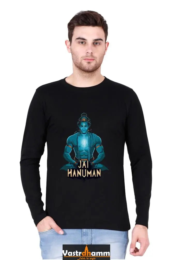 Fortitudinous Hanuman Ji Round Neck Full Sleeve Vastrdhamm