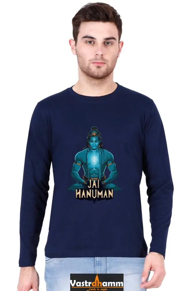 Fortitudinous Hanuman Ji Round Neck Full Sleeve Vastrdhamm