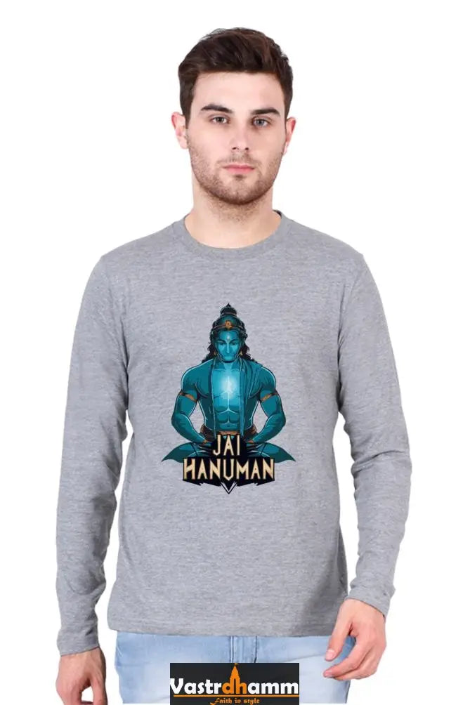 Fortitudinous Hanuman Ji Round Neck Full Sleeve Vastrdhamm