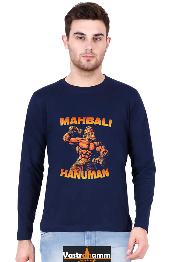 Fortitudinous Hanuman Ji Round Neck Full Sleeve Vastrdhamm