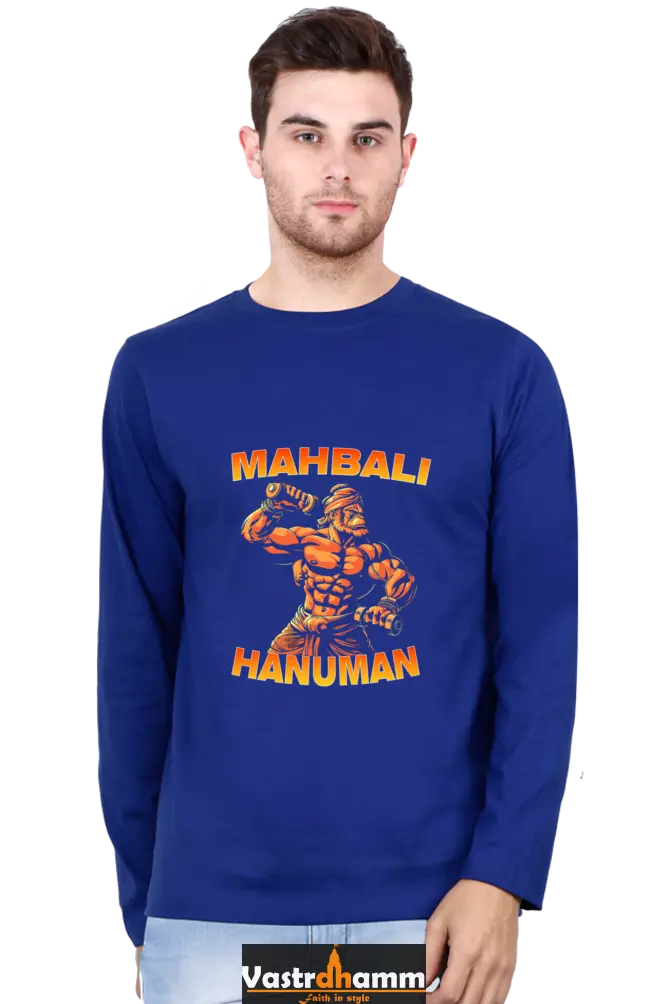 Fortitudinous Hanuman Ji Round Neck Full Sleeve Vastrdhamm