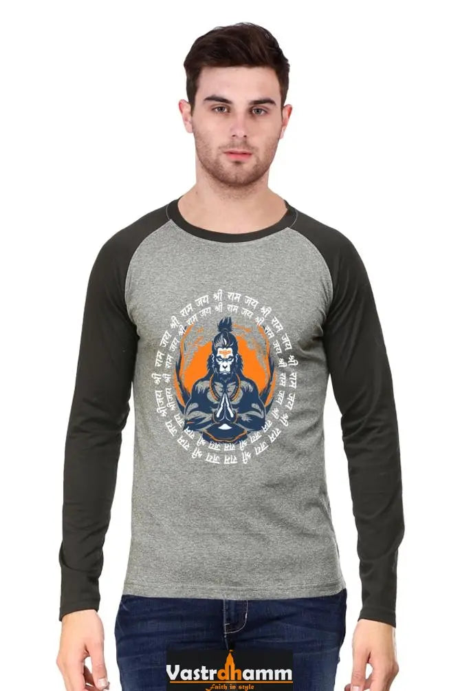 Gallant Hanuman Ji Raglan T-shirt Vastrdhamm