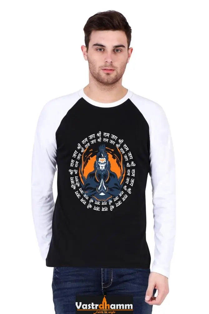 Gallant Hanuman Ji Raglan T-shirt Vastrdhamm