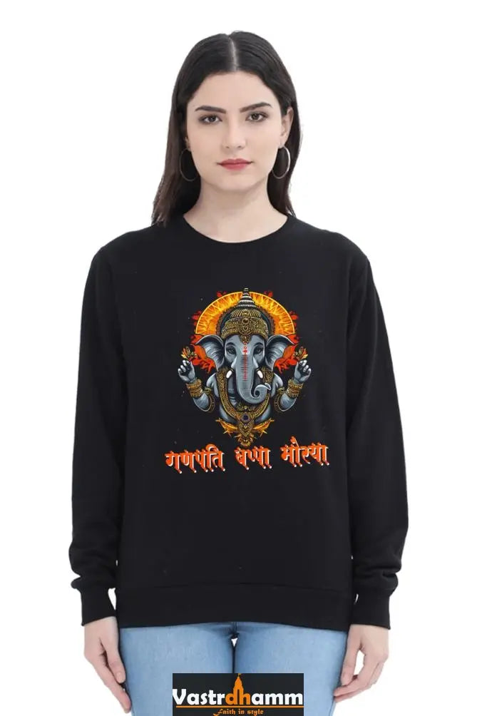 Ganesha BlessingsSweatshirt T-Shirts for Women Vastrdhamm