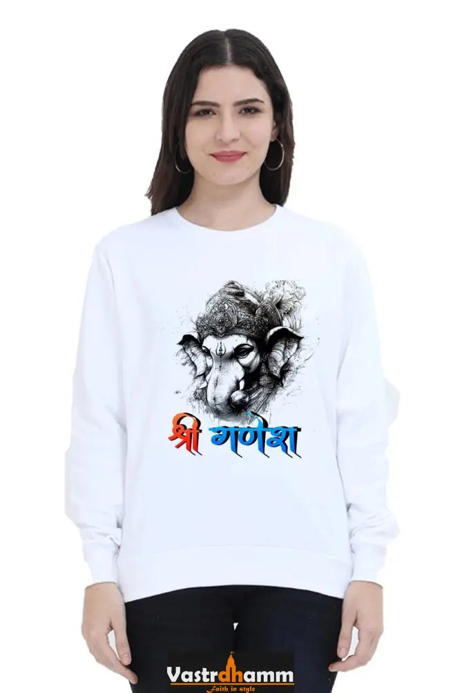 Ganesha DevotionSweatshirt T-Shirts for Women Vastrdhamm