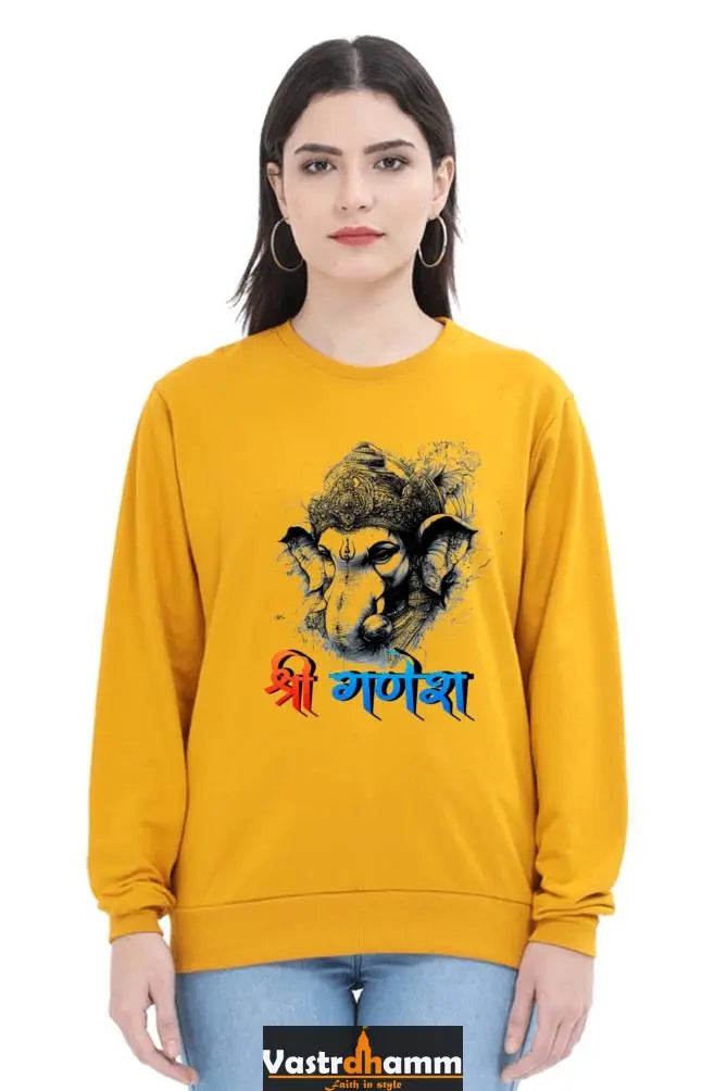 Ganesha DevotionSweatshirt T-Shirts for Women Vastrdhamm