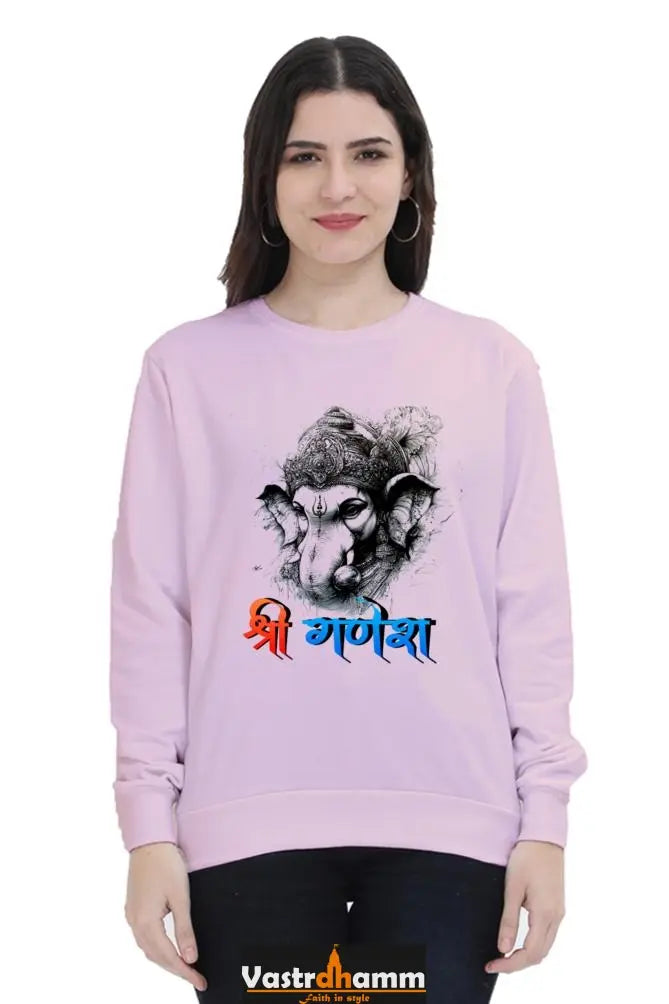 Ganesha DevotionSweatshirt T-Shirts for Women Vastrdhamm