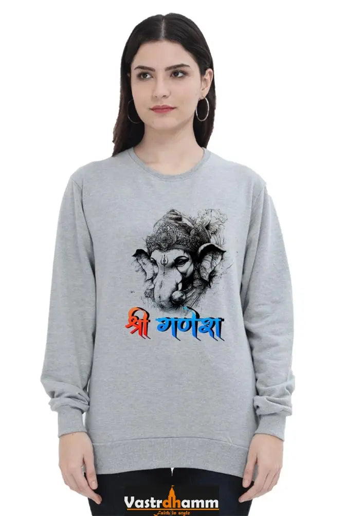 Ganesha DevotionSweatshirt T-Shirts for Women Vastrdhamm