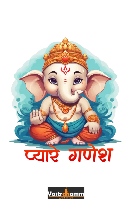 Ganesha Protector Hoodie Sweatshirt  T-Shirts for Boy Vastrdhamm