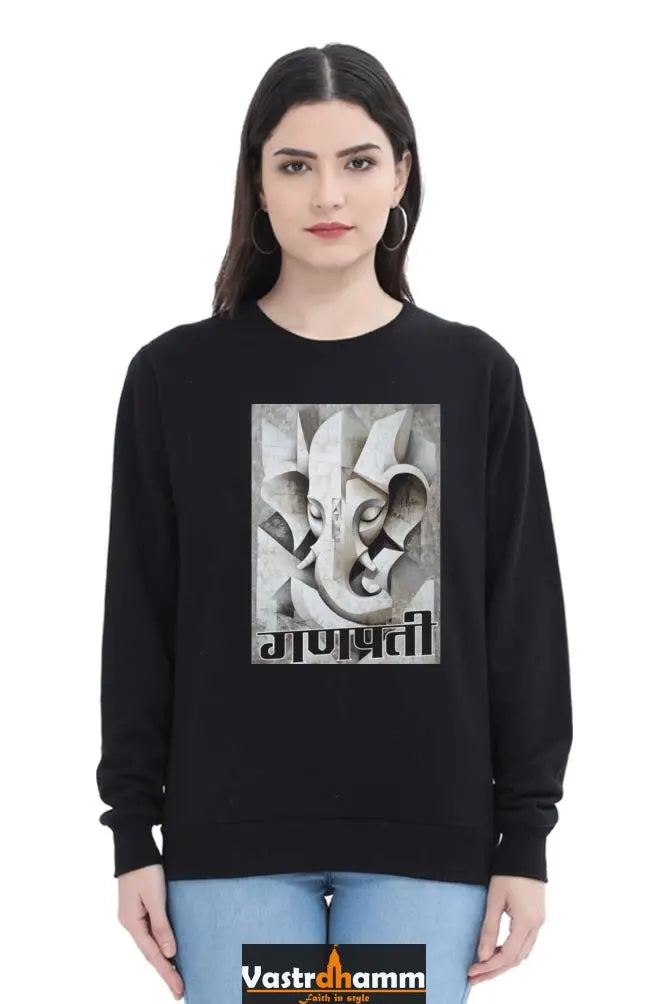 Ganesha WisdomSweatshirt T-Shirts for Women Vastrdhamm