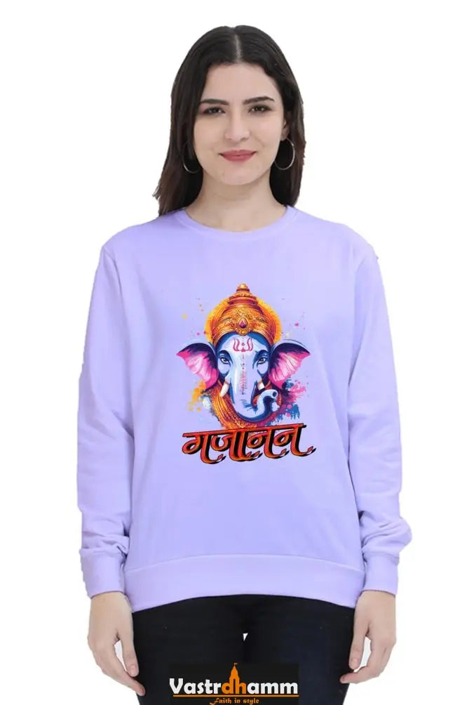 Ganesha WisdomSweatshirt T-Shirts for Women Vastrdhamm