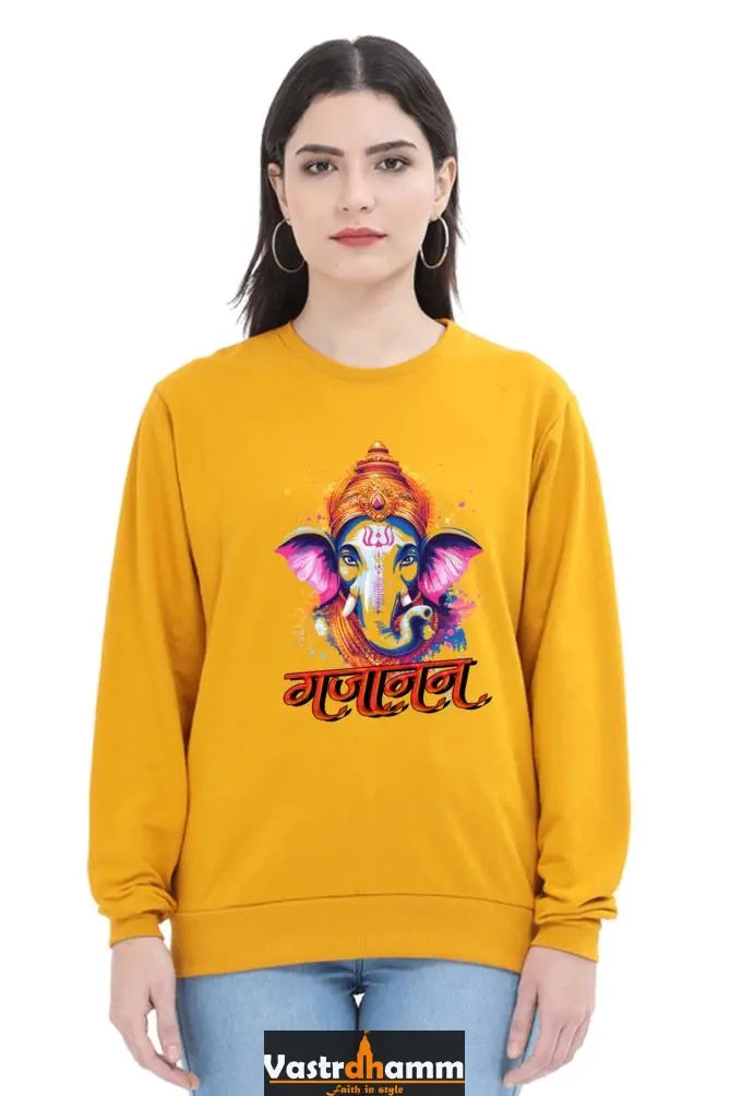 Ganesha WisdomSweatshirt T-Shirts for Women Vastrdhamm