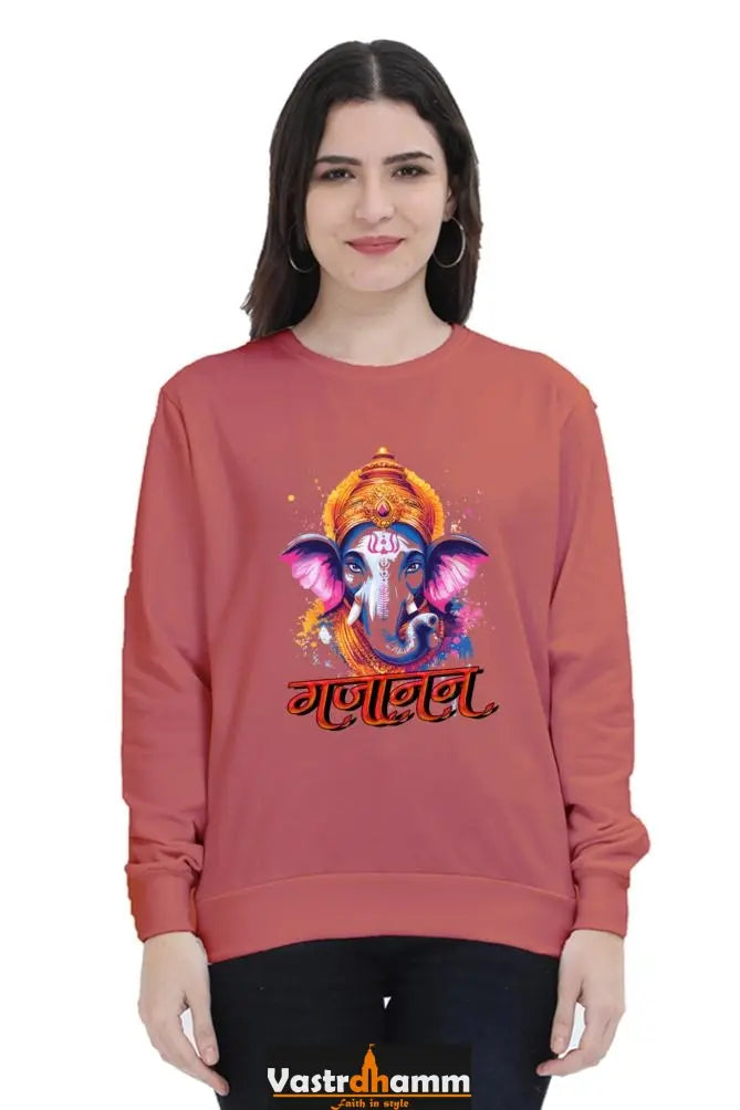 Ganesha WisdomSweatshirt T-Shirts for Women Vastrdhamm