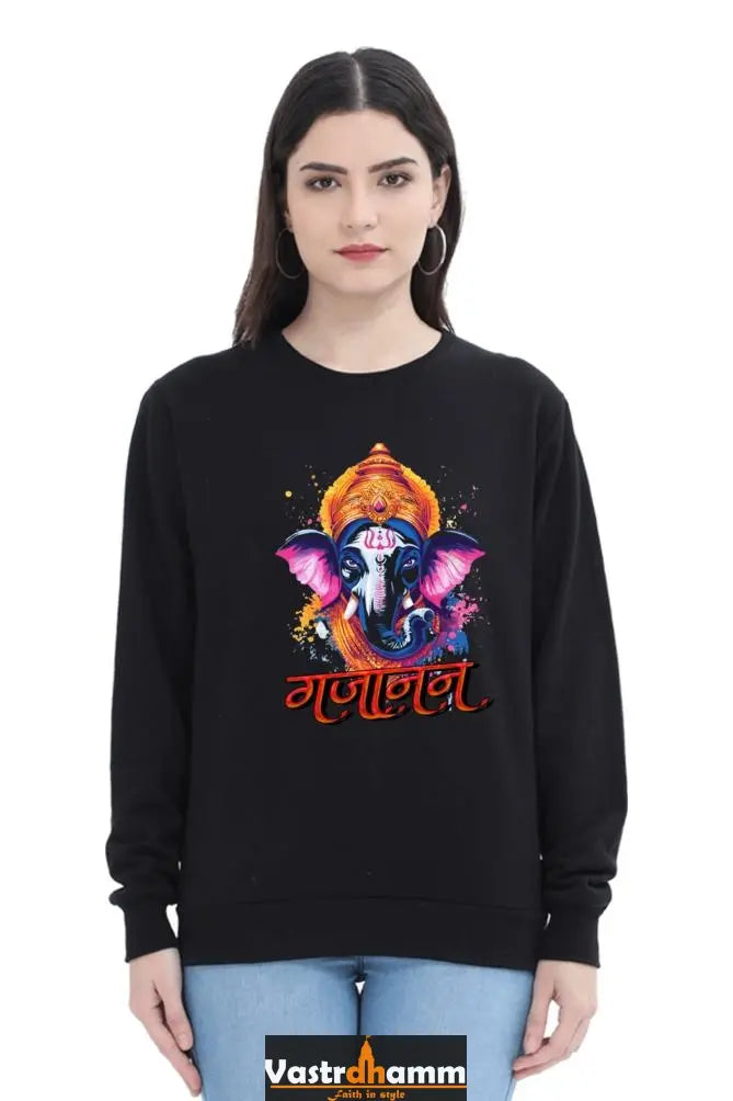 Ganesha WisdomSweatshirt T-Shirts for Women Vastrdhamm