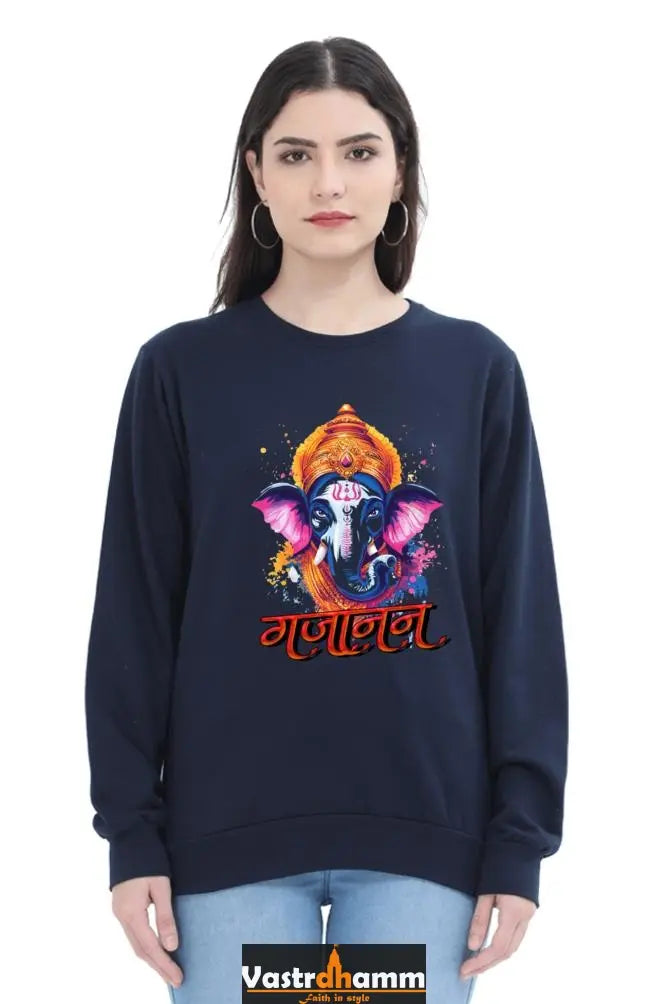 Ganesha WisdomSweatshirt T-Shirts for Women Vastrdhamm