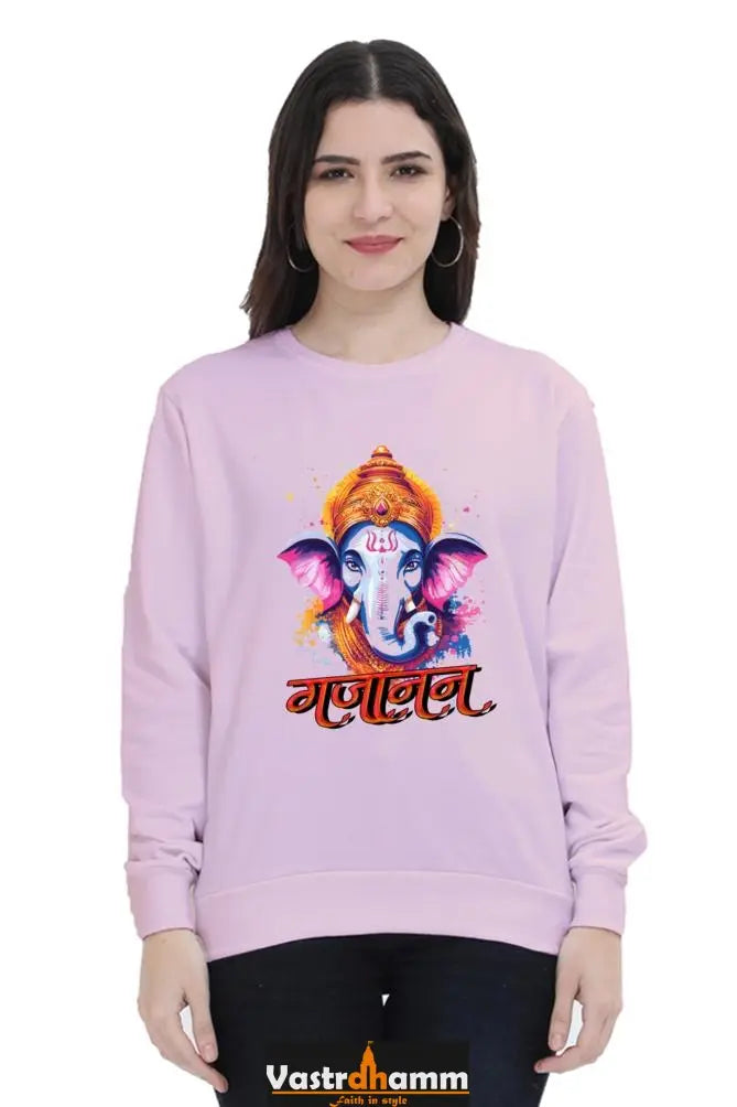 Ganesha WisdomSweatshirt T-Shirts for Women Vastrdhamm