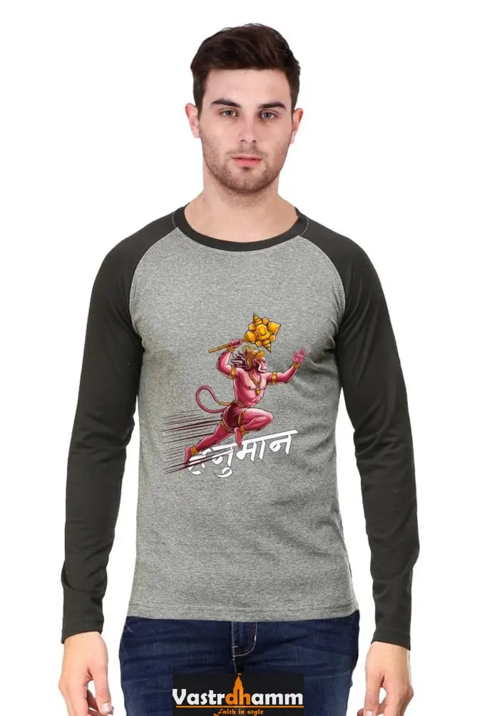 Glorious Hanuman Ji Raglan T-shirt Vastrdhamm