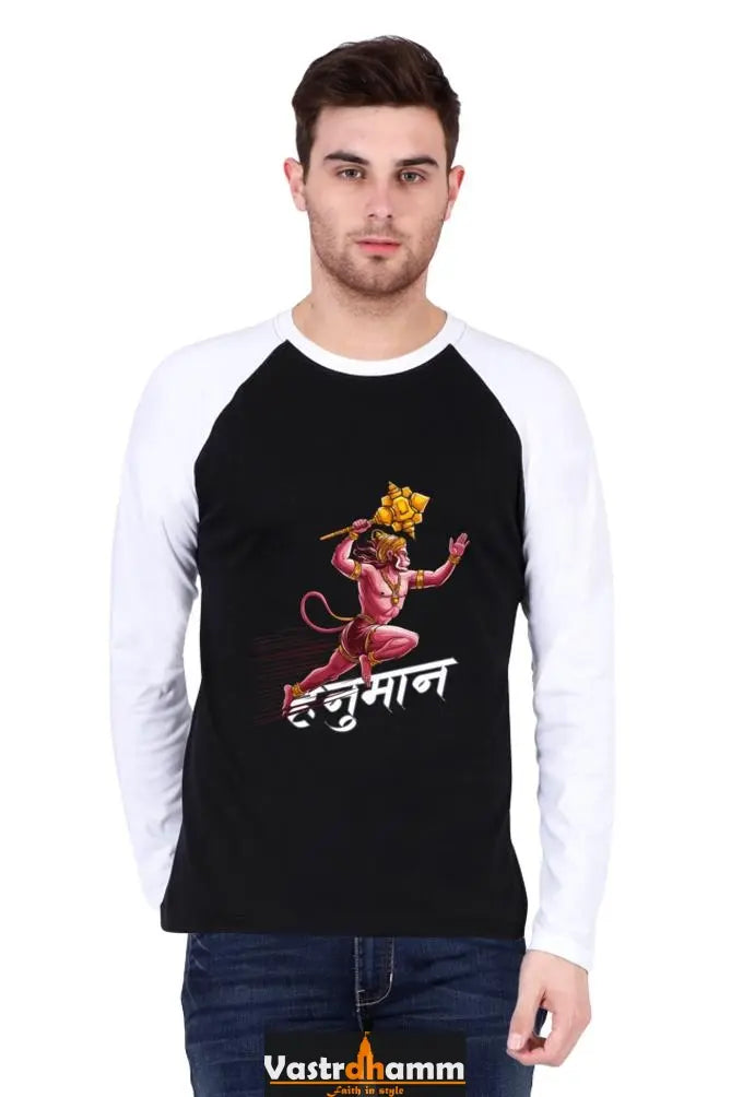 Glorious Hanuman Ji Raglan T-shirt Vastrdhamm