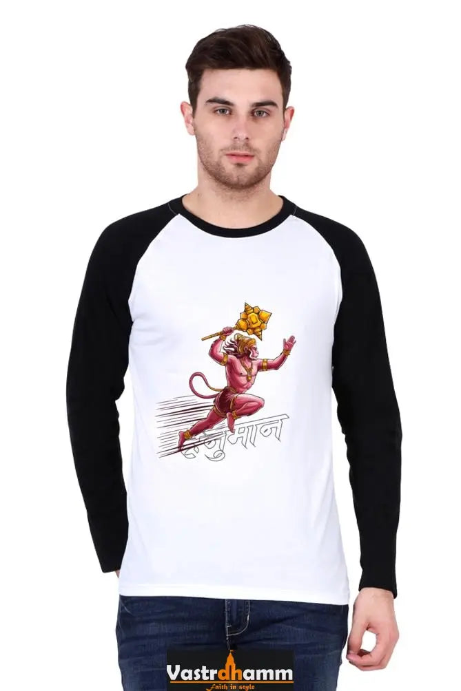 Glorious Hanuman Ji Raglan T-shirt Vastrdhamm