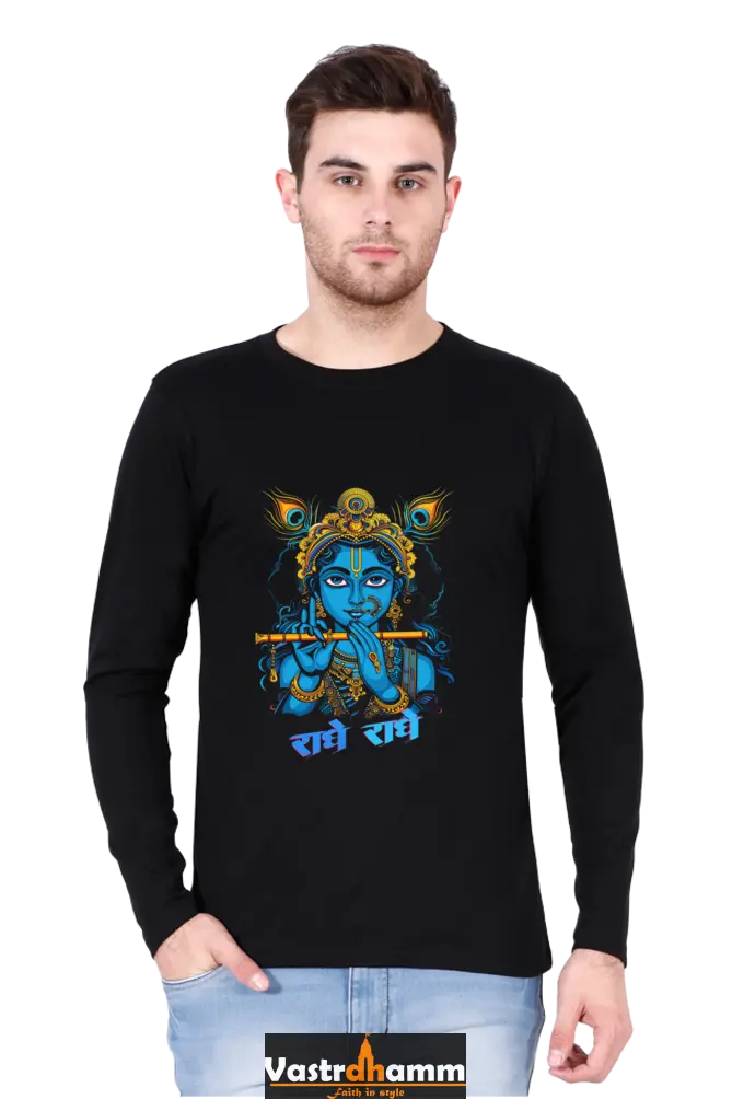 Glorious Krishna Ji Round Neck Full Sleeve Vastrdhamm