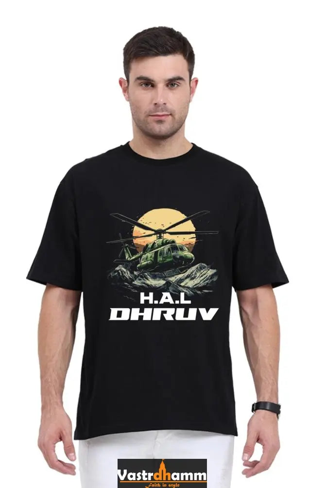 HAL Helicopter Tribute Oversized Classic T-Shirts  for Men Vastrdhamm