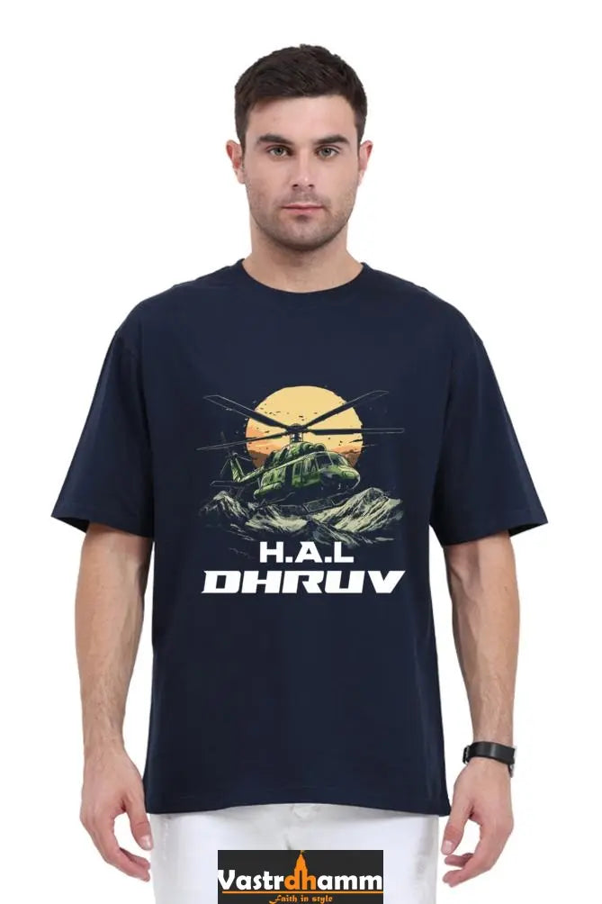 HAL Helicopter Tribute Oversized Classic T-Shirts  for Men Vastrdhamm