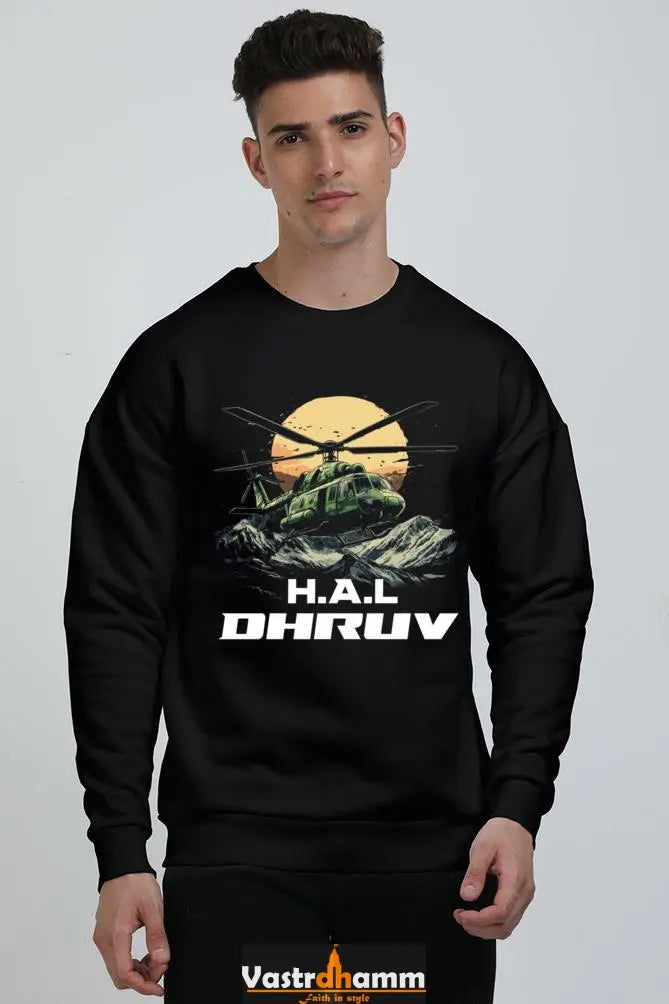 HAL Helicopter Tribute Oversized Sweatshirt T-Shirts for Men Vastrdhamm