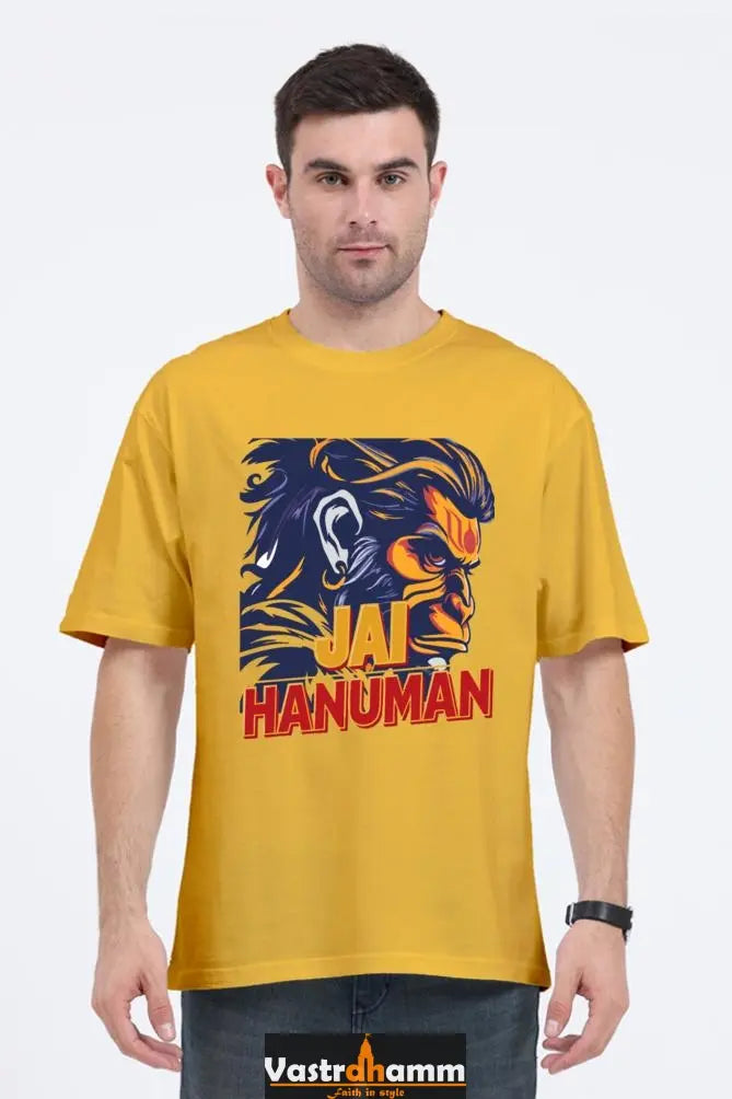 Hanuman Bhakt Oversized Classic T-Shirts for Men Vastrdhamm