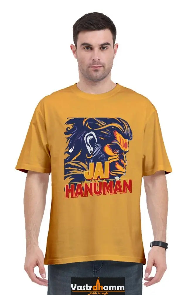 Hanuman Bhakt Oversized Classic T-Shirts for Men Vastrdhamm