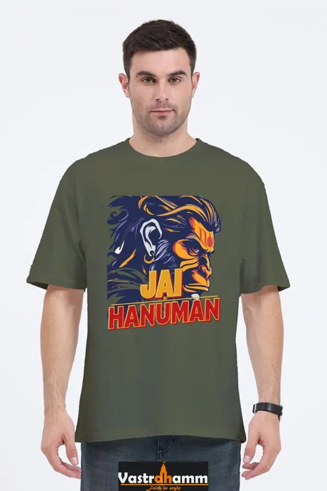 Hanuman Bhakt Oversized Classic T-Shirts for Men Vastrdhamm