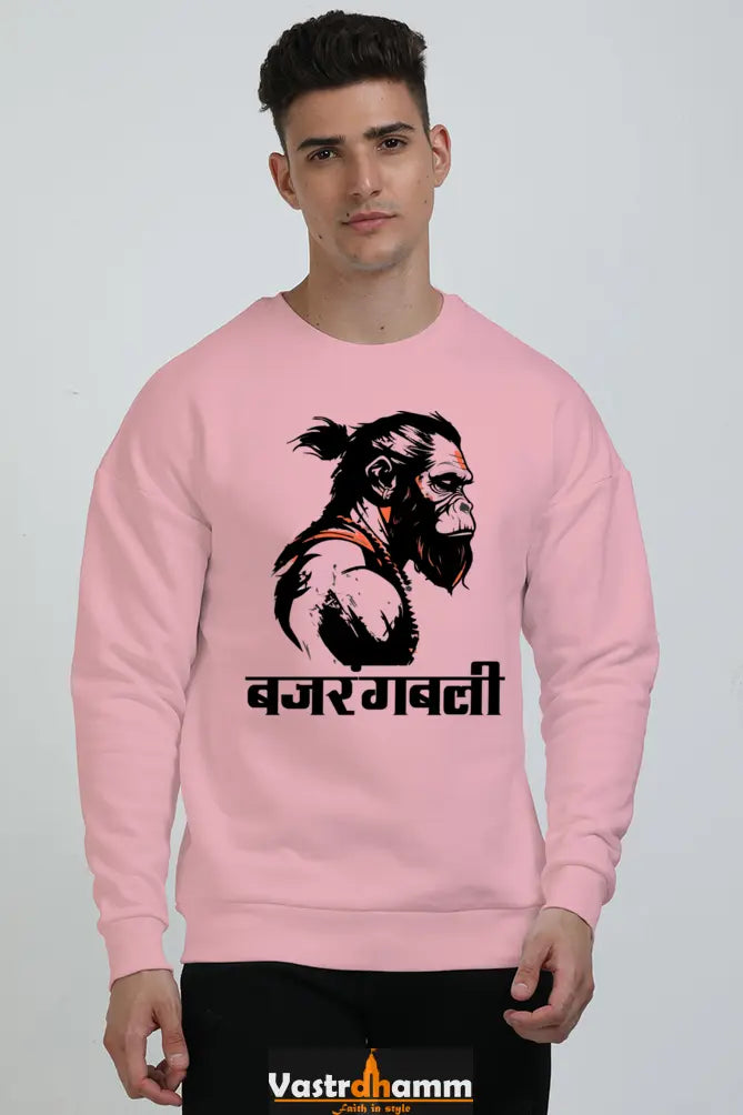 Hanuman Bhakti Oversized Sweatshirt T-Shirts for Men Vastrdhamm