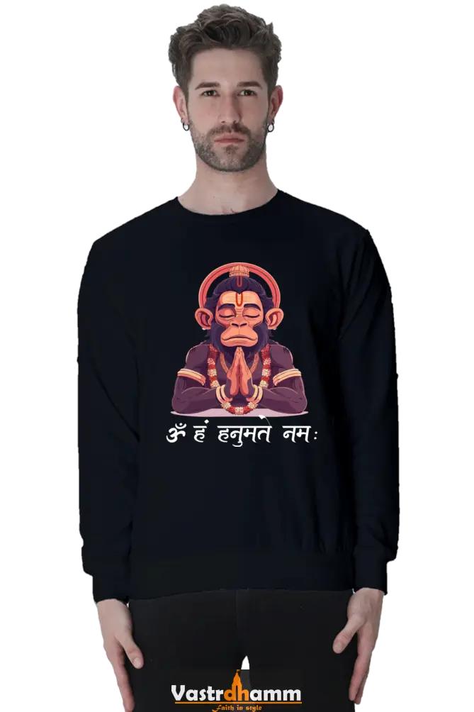 Hanuman Bhakti Power Sweatshirt T-Shirts for Men Vastrdhamm