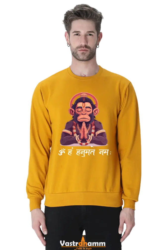Hanuman Bhakti Power Sweatshirt T-Shirts for Men Vastrdhamm