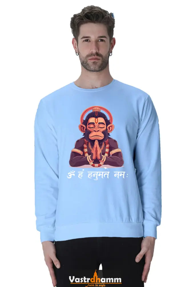 Hanuman Bhakti Power Sweatshirt T-Shirts for Men Vastrdhamm